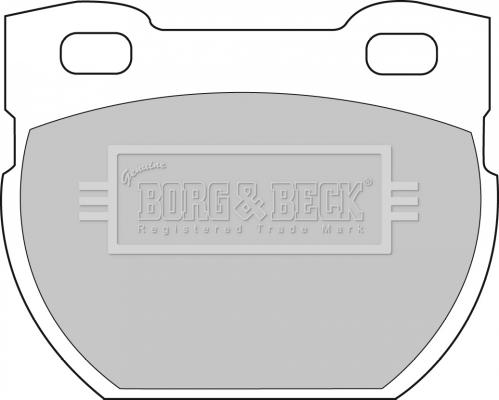 Borg & Beck BBP1250 - Əyləc altlığı dəsti, əyləc diski furqanavto.az