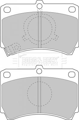 Borg & Beck BBP1269 - Əyləc altlığı dəsti, əyləc diski furqanavto.az