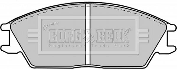 Borg & Beck BBP1268 - Əyləc altlığı dəsti, əyləc diski furqanavto.az