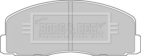 Borg & Beck BBP1262 - Əyləc altlığı dəsti, əyləc diski furqanavto.az