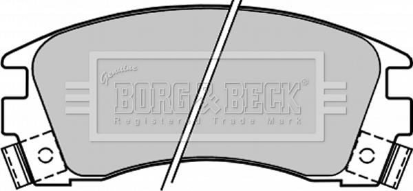 Borg & Beck BBP1209 - Əyləc altlığı dəsti, əyləc diski furqanavto.az