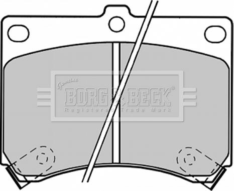 Borg & Beck BBP1208 - Əyləc altlığı dəsti, əyləc diski furqanavto.az