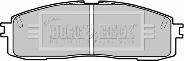 Borg & Beck BBP1203 - Əyləc altlığı dəsti, əyləc diski furqanavto.az