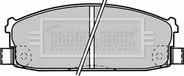 Borg & Beck BBP1216 - Əyləc altlığı dəsti, əyləc diski furqanavto.az