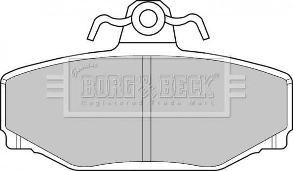 Borg & Beck BBP1218 - Əyləc altlığı dəsti, əyləc diski furqanavto.az