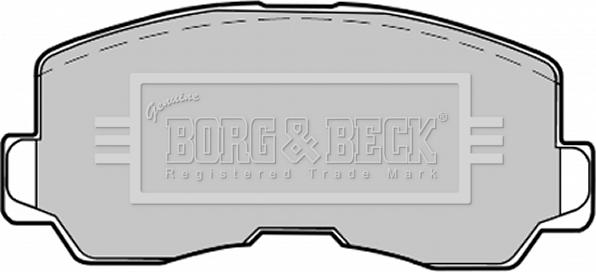 Borg & Beck BBP1213 - Əyləc altlığı dəsti, əyləc diski furqanavto.az