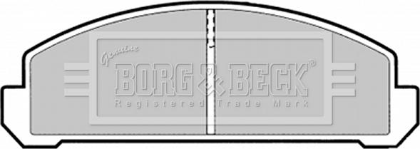 Borg & Beck BBP1289 - Əyləc altlığı dəsti, əyləc diski furqanavto.az