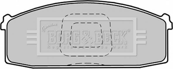 Borg & Beck BBP1280 - Əyləc altlığı dəsti, əyləc diski furqanavto.az