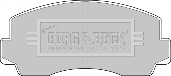 Borg & Beck BBP1283 - Əyləc altlığı dəsti, əyləc diski furqanavto.az