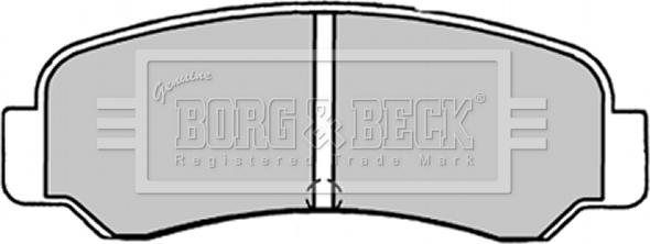 Borg & Beck BBP1231 - Əyləc altlığı dəsti, əyləc diski furqanavto.az