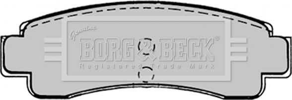 Borg & Beck BBP1224 - Əyləc altlığı dəsti, əyləc diski furqanavto.az