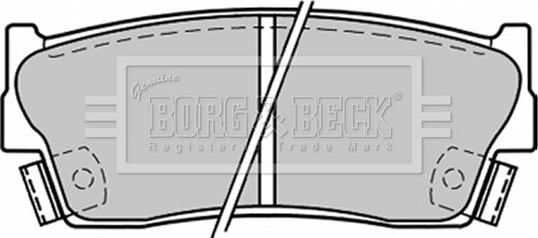 Borg & Beck BBP1228 - Əyləc altlığı dəsti, əyləc diski furqanavto.az