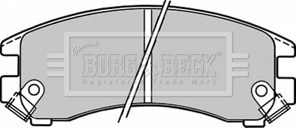 Borg & Beck BBP1223 - Əyləc altlığı dəsti, əyləc diski furqanavto.az