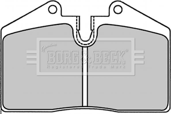 Borg & Beck BBP1227 - Əyləc altlığı dəsti, əyləc diski furqanavto.az