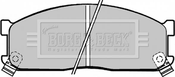 Borg & Beck BBP1271 - Əyləc altlığı dəsti, əyləc diski furqanavto.az