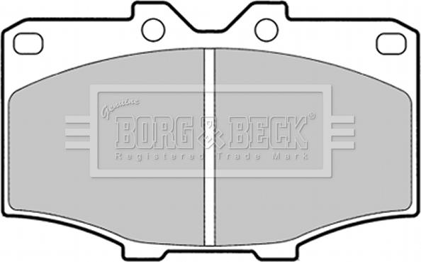 Borg & Beck BBP1278 - Əyləc altlığı dəsti, əyləc diski furqanavto.az