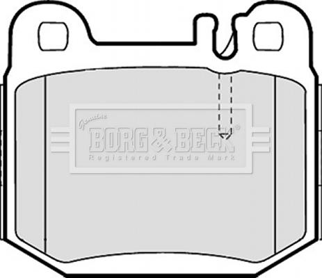 Borg & Beck BBP1799 - Əyləc altlığı dəsti, əyləc diski furqanavto.az