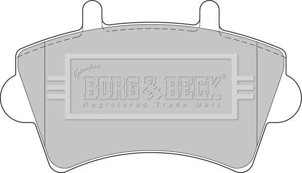 Borg & Beck BBP1746 - Əyləc altlığı dəsti, əyləc diski furqanavto.az