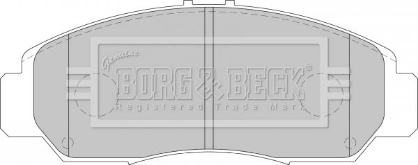 Borg & Beck BBP1741 - Əyləc altlığı dəsti, əyləc diski furqanavto.az