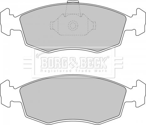 Borg & Beck BBP1748 - Əyləc altlığı dəsti, əyləc diski furqanavto.az
