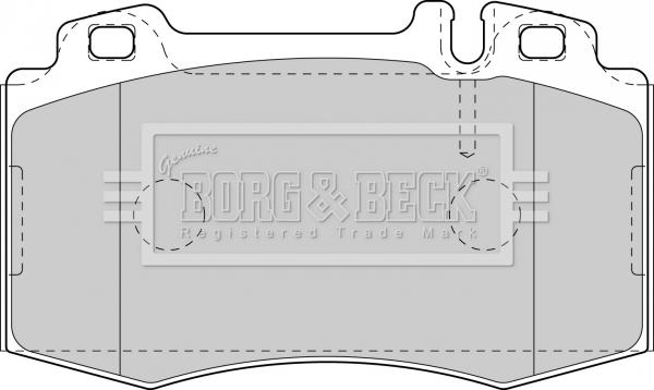 Borg & Beck BBP1756 - Əyləc altlığı dəsti, əyləc diski furqanavto.az