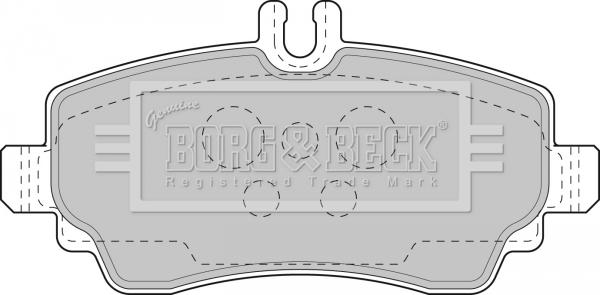 Borg & Beck BBP1752 - Əyləc altlığı dəsti, əyləc diski furqanavto.az