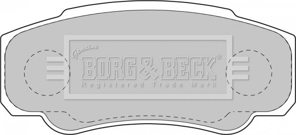 Borg & Beck BBP1763 - Əyləc altlığı dəsti, əyləc diski furqanavto.az