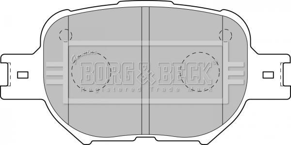 Borg & Beck BBP1767 - Əyləc altlığı dəsti, əyləc diski furqanavto.az