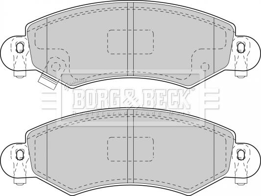 Borg & Beck BBP1713 - Əyləc altlığı dəsti, əyləc diski furqanavto.az