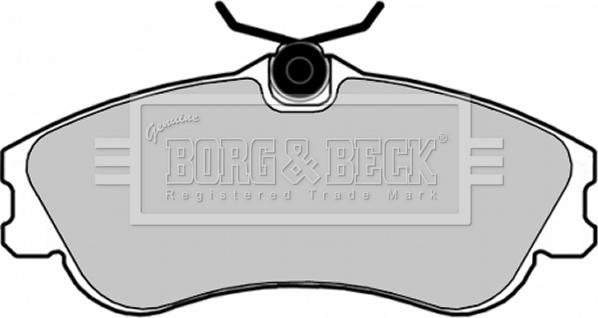 Borg & Beck BBP1725 - Əyləc altlığı dəsti, əyləc diski furqanavto.az