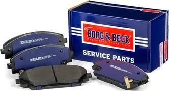 Borg & Beck BBP2454 - Əyləc altlığı dəsti, əyləc diski furqanavto.az