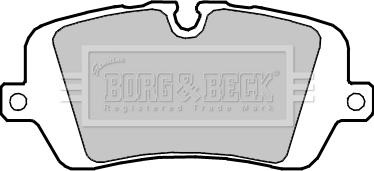 Borg & Beck BBP2415 - Əyləc altlığı dəsti, əyləc diski furqanavto.az