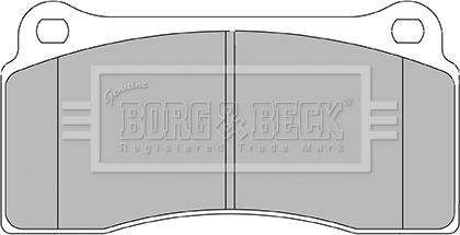 Borg & Beck BBP2437 - Əyləc altlığı dəsti, əyləc diski furqanavto.az