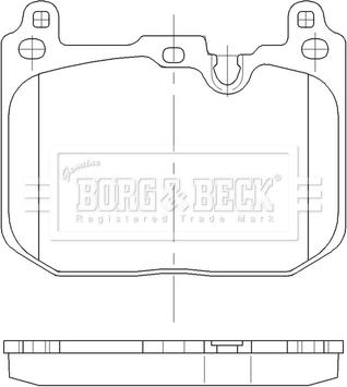 Borg & Beck BBP2562 - Əyləc altlığı dəsti, əyləc diski furqanavto.az