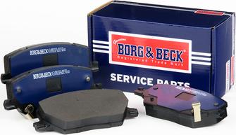 Borg & Beck BBP2519 - Əyləc altlığı dəsti, əyləc diski furqanavto.az