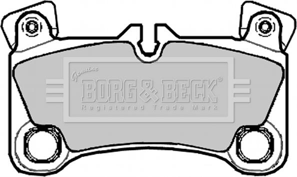Borg & Beck BBP2092 - Əyləc altlığı dəsti, əyləc diski furqanavto.az