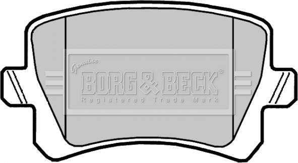 Borg & Beck BBP2044 - Əyləc altlığı dəsti, əyləc diski furqanavto.az