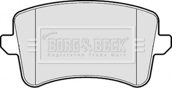 Borg & Beck BBP2055 - Əyləc altlığı dəsti, əyləc diski furqanavto.az