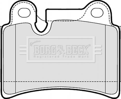 Borg & Beck BBP2053 - Əyləc altlığı dəsti, əyləc diski furqanavto.az