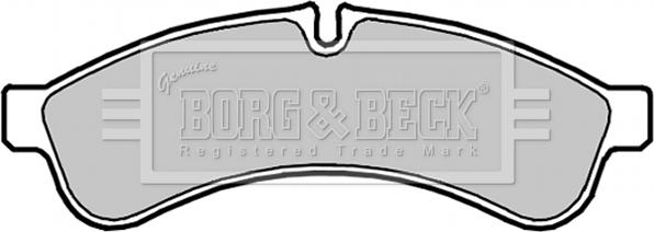 Borg & Beck BBP2038 - Əyləc altlığı dəsti, əyləc diski furqanavto.az