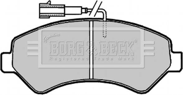 Borg & Beck BBP2020 - Əyləc altlığı dəsti, əyləc diski furqanavto.az