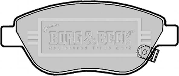 Borg & Beck BBP2028 - Əyləc altlığı dəsti, əyləc diski furqanavto.az