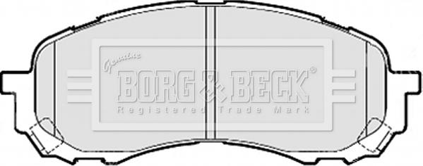 Borg & Beck BBP2078 - Əyləc altlığı dəsti, əyləc diski furqanavto.az