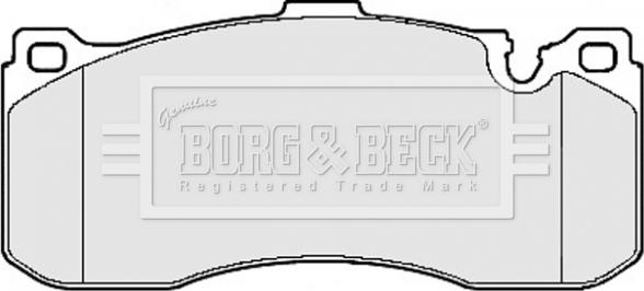 Borg & Beck BBP2155 - Əyləc altlığı dəsti, əyləc diski furqanavto.az