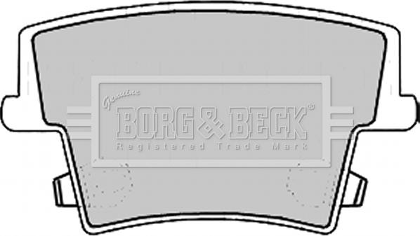 Borg & Beck BBP2168 - Əyləc altlığı dəsti, əyləc diski furqanavto.az
