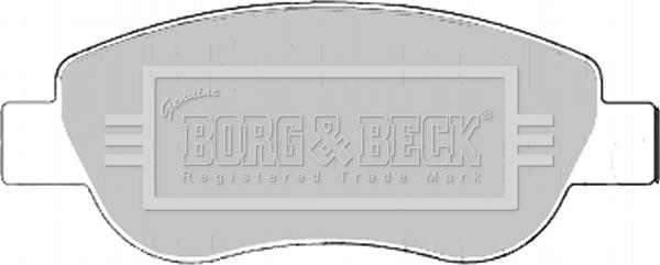 Borg & Beck BBP2186 - Əyləc altlığı dəsti, əyləc diski furqanavto.az