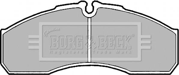 Borg & Beck BBP2181 - Əyləc altlığı dəsti, əyləc diski furqanavto.az