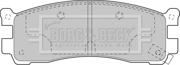 Borg & Beck BBP2135 - Əyləc altlığı dəsti, əyləc diski furqanavto.az