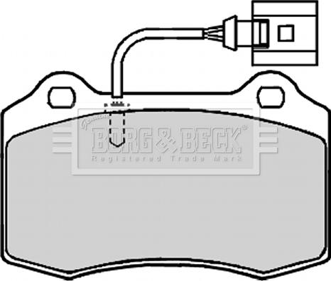 Borg & Beck BBP2133 - Əyləc altlığı dəsti, əyləc diski furqanavto.az