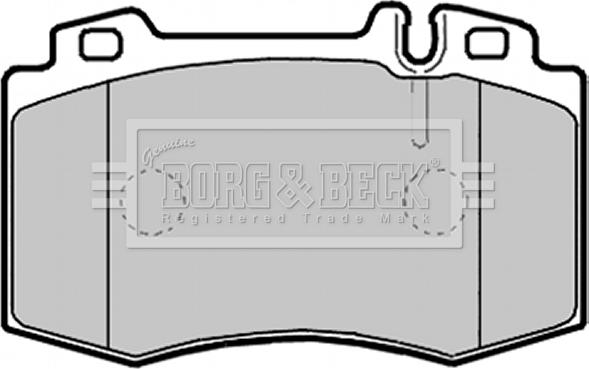 Borg & Beck BBP2132 - Əyləc altlığı dəsti, əyləc diski furqanavto.az